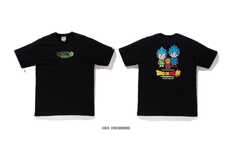 Baby Milo x DRAGON BALL SUPER: BROLY Capsule hoodies japan IT Broly Goku Vegeta Frieza shirts streetwear Nigo Dragon Ball Movies  