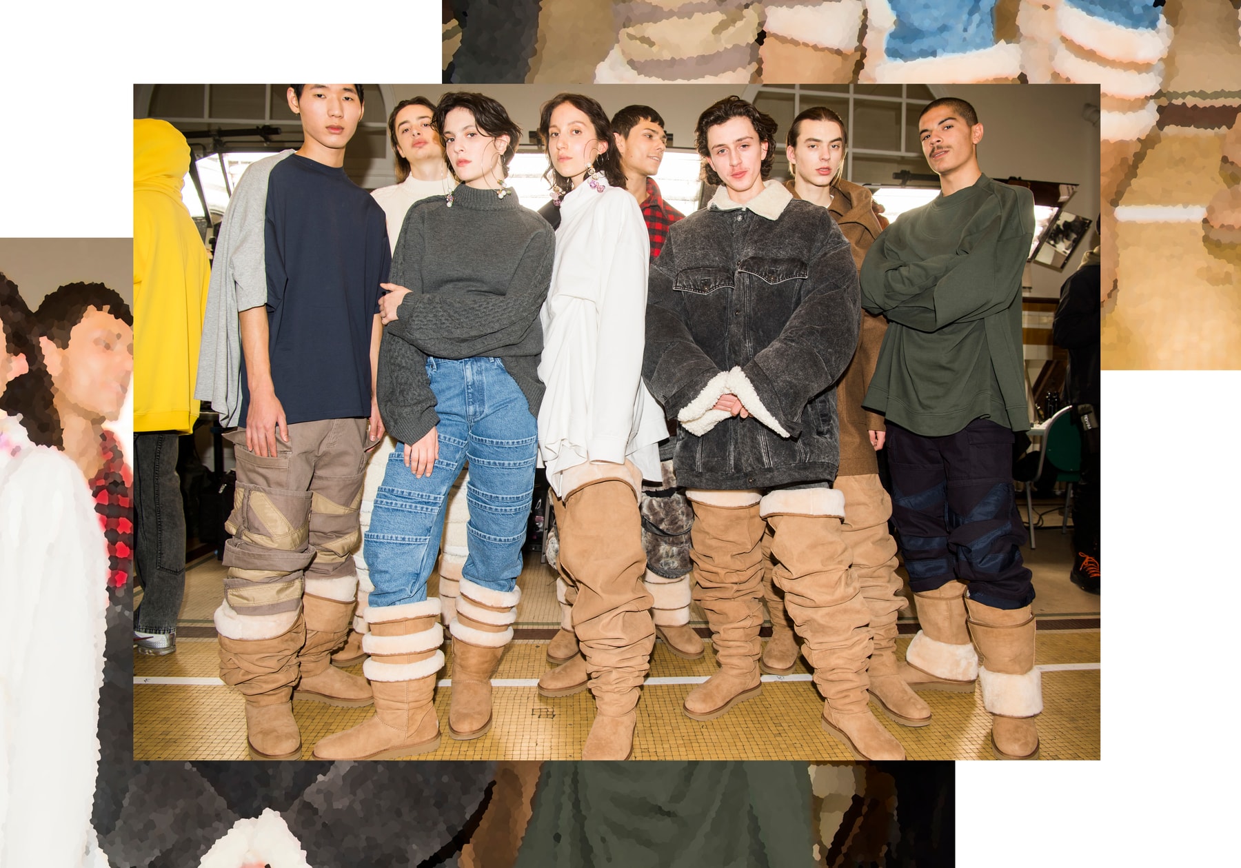 athleisure streetwear collaborations decade best of year 2019 2010s 2020 trends fashion designer logo logomania sustainability nike supreme kanye west ugly shoes dad kim kardashian millennial pink