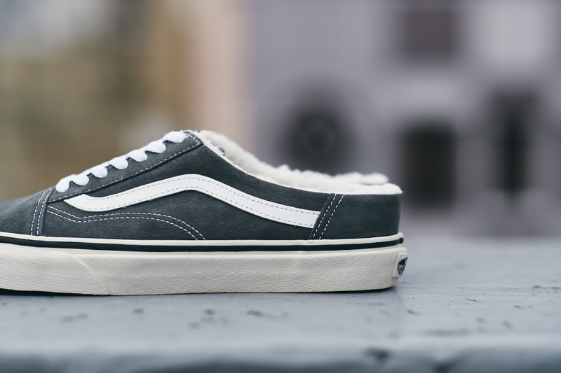 vans vault old skool mule black brown red burgundy white cream release date info photos price slip on fleece womens style shoe colorway
