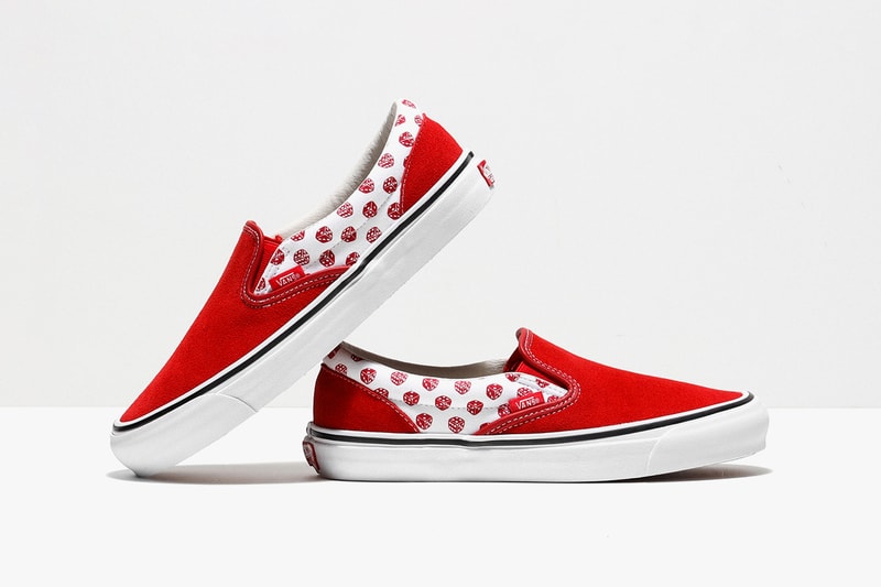 bodega vault by vans sk8 hi slip on release information buy cop purchase dice red black chain suede skate bmx high stakes