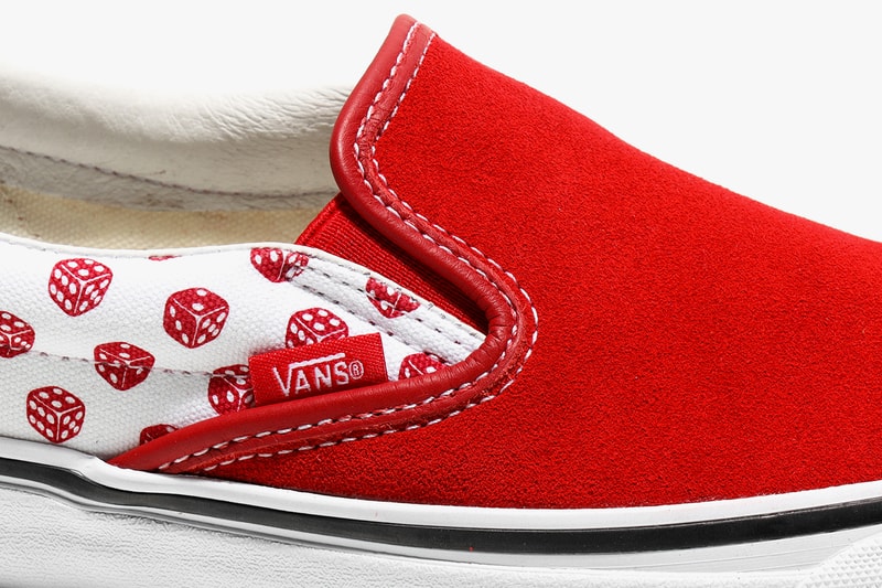 bodega vault by vans sk8 hi slip on release information buy cop purchase dice red black chain suede skate bmx high stakes
