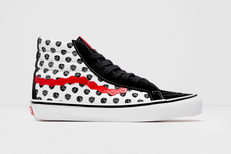 bodega vault by vans sk8 hi slip on release information buy cop purchase dice red black chain suede skate bmx high stakes
