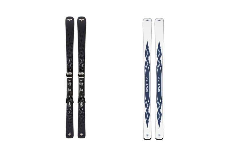 Bentley Motors x Bomber Ski Release 24-Karat Gold Skis luxury olympics Italian New York Bode Miller