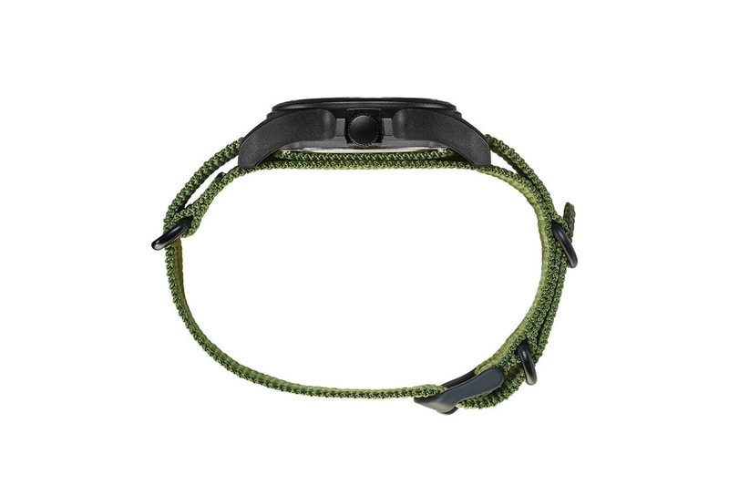 Brain Dead Timex 40mm Fabric Strap Watch ripstop ballistic belt blur acadia los angeles kyle ng designers timepiece collectibles Acrylic when the warm end comes and the clock stops who will live beneath the remains
