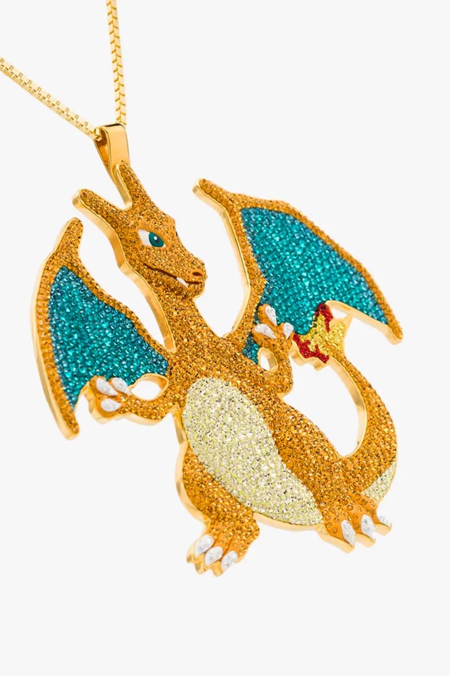 BROWNS x The Dan Life Pokémon Necklace Release crystals jewelry shiny accessories pikachu charizard gengar jigglypuff Swarovski