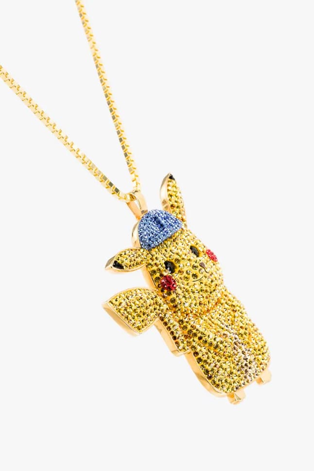 BROWNS x The Dan Life Pokémon Necklace Release crystals jewelry shiny accessories pikachu charizard gengar jigglypuff Swarovski