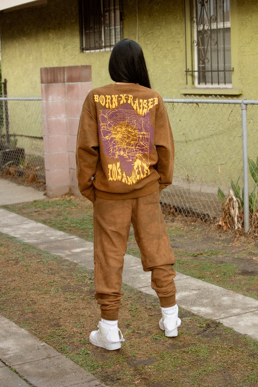 BornxRaised x Carhartt WIP Capsule Collection Sweatpants Sweatshirts Aleali May winter 2019 december los angeles store opening south central