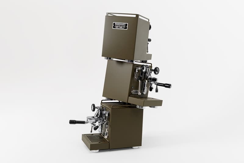 Carhartt WIP x Rocket Espresso Milano Espresso Machine Olive Green Stainless Steel
