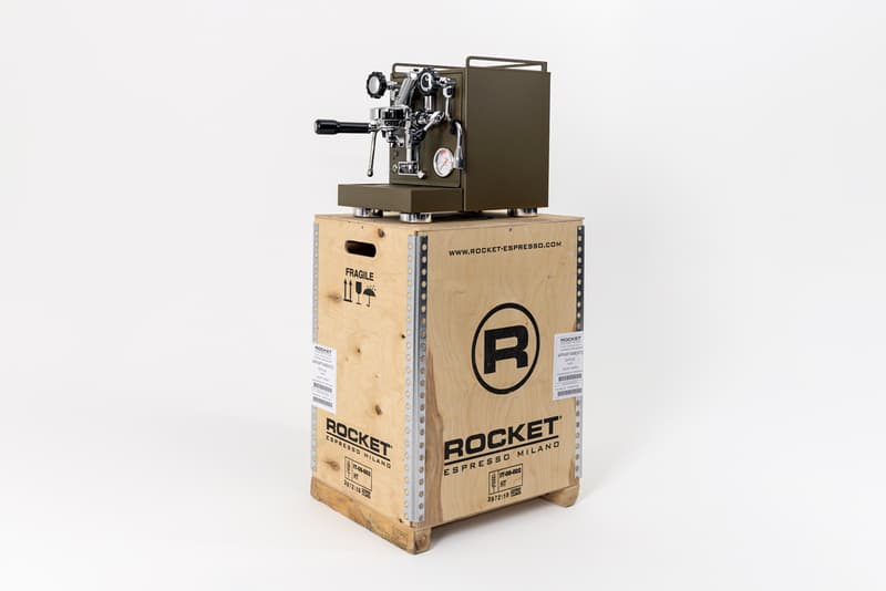 Carhartt WIP x Rocket Espresso Milano Espresso Machine Olive Green Stainless Steel