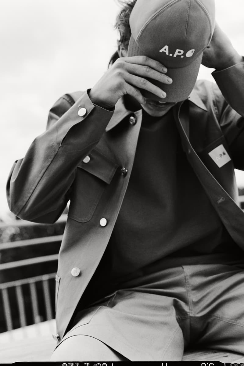 Carhartt Work in Progress A P C atelier de production et de creation 2019 Capsule collection fall winter chore coat michigan workwear denim indigo french terry collaboration parisian jean touitou