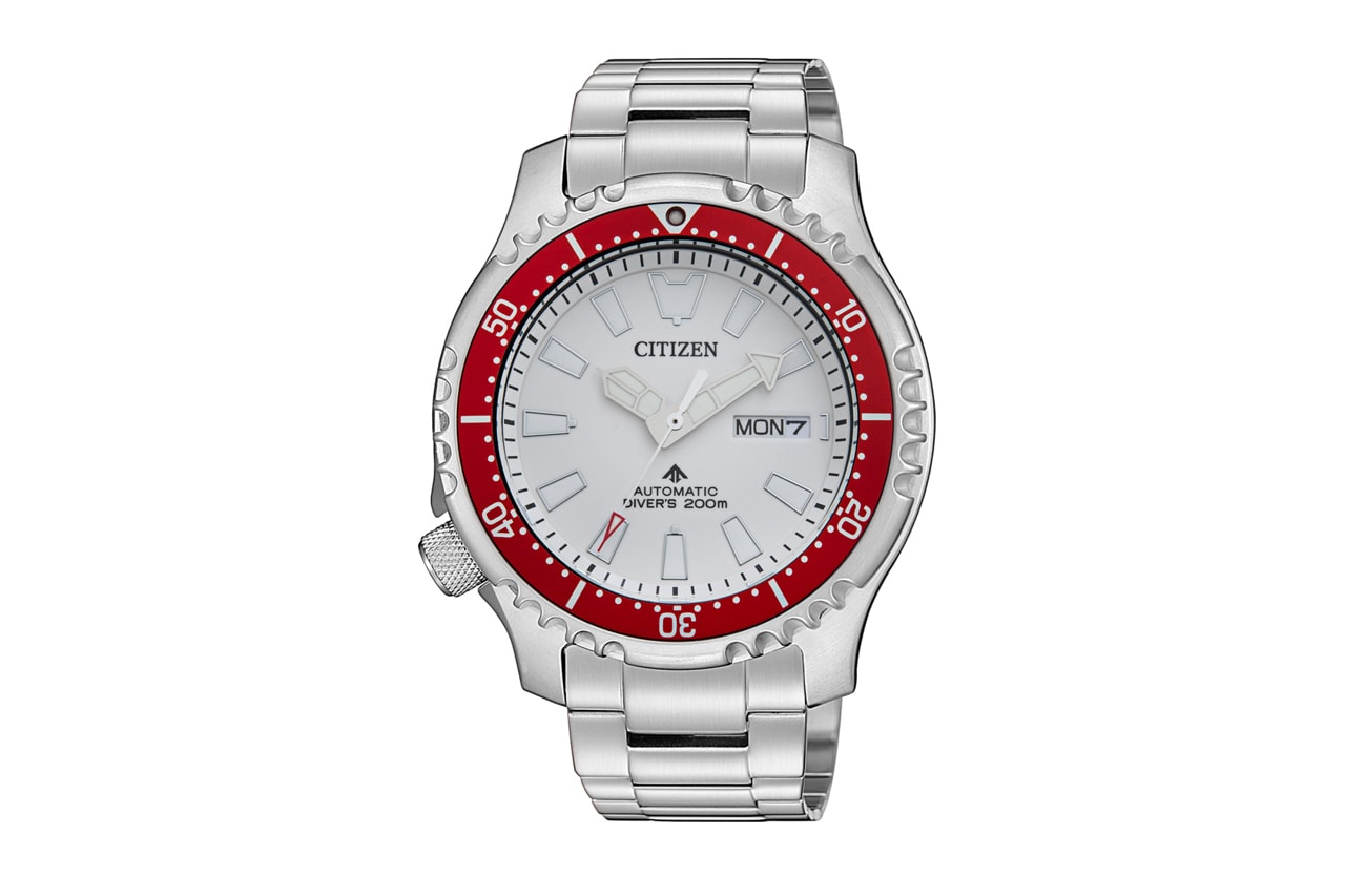 Citizen Asia Limited NY0097-87A Watch Release 30th Anniversary Promaster Series White Dial Red Bezel 