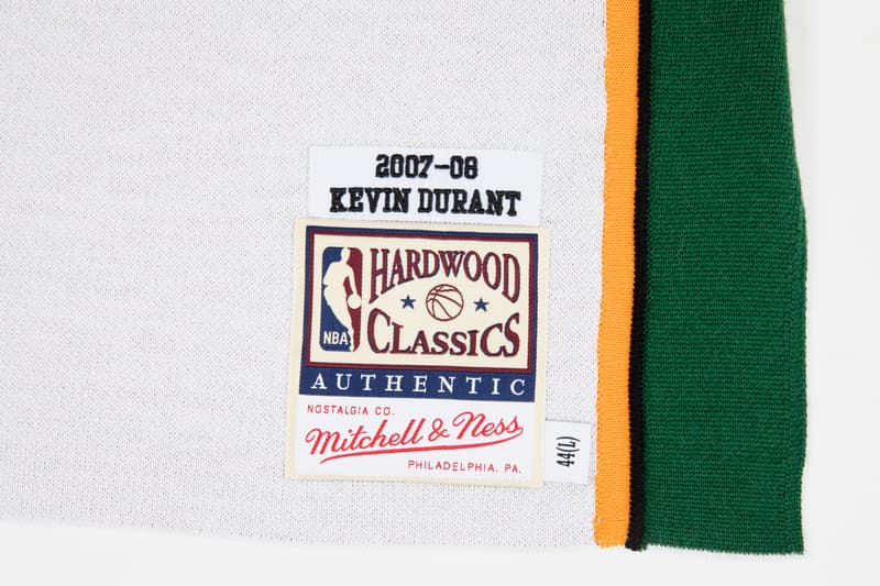 clot mitchell and ness allen iverson kevin durant philadelphia 76ers sixers seattle supersonics jersey shooting shirt release date info photos price