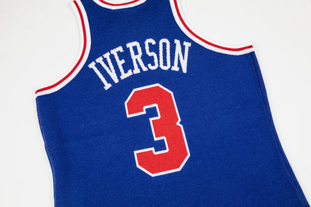 iverson blue sixers jersey