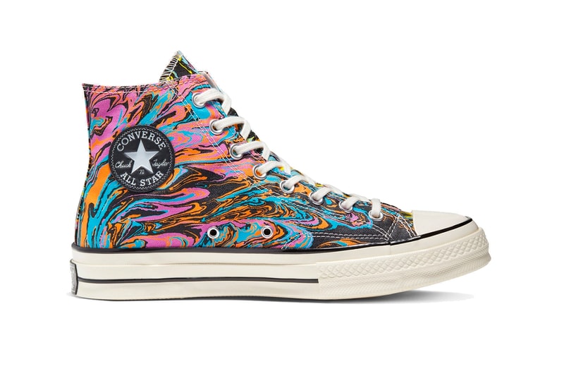 Converse Chuck taylor all star 70 Hi top Egret Multi black footwear shoes sneakers runners trainers lifestyle retro psychedelic memory foam fall winter 2019 collection 167373c