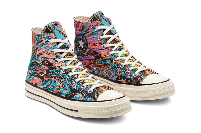 Converse Chuck taylor all star 70 Hi top Egret Multi black footwear shoes sneakers runners trainers lifestyle retro psychedelic memory foam fall winter 2019 collection 167373c