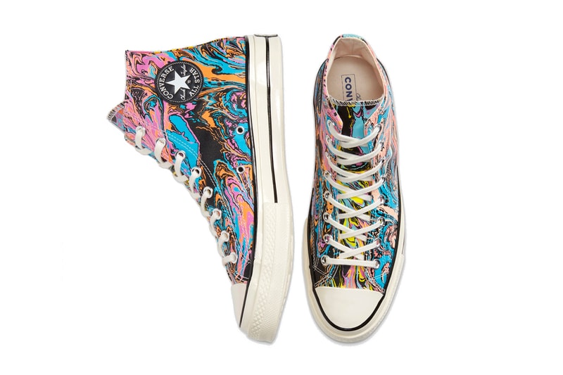 Converse Chuck taylor all star 70 Hi top Egret Multi black footwear shoes sneakers runners trainers lifestyle retro psychedelic memory foam fall winter 2019 collection 167373c