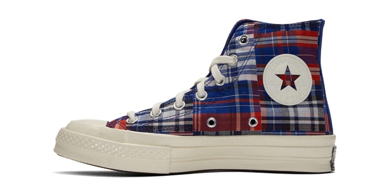 plaid converse high tops