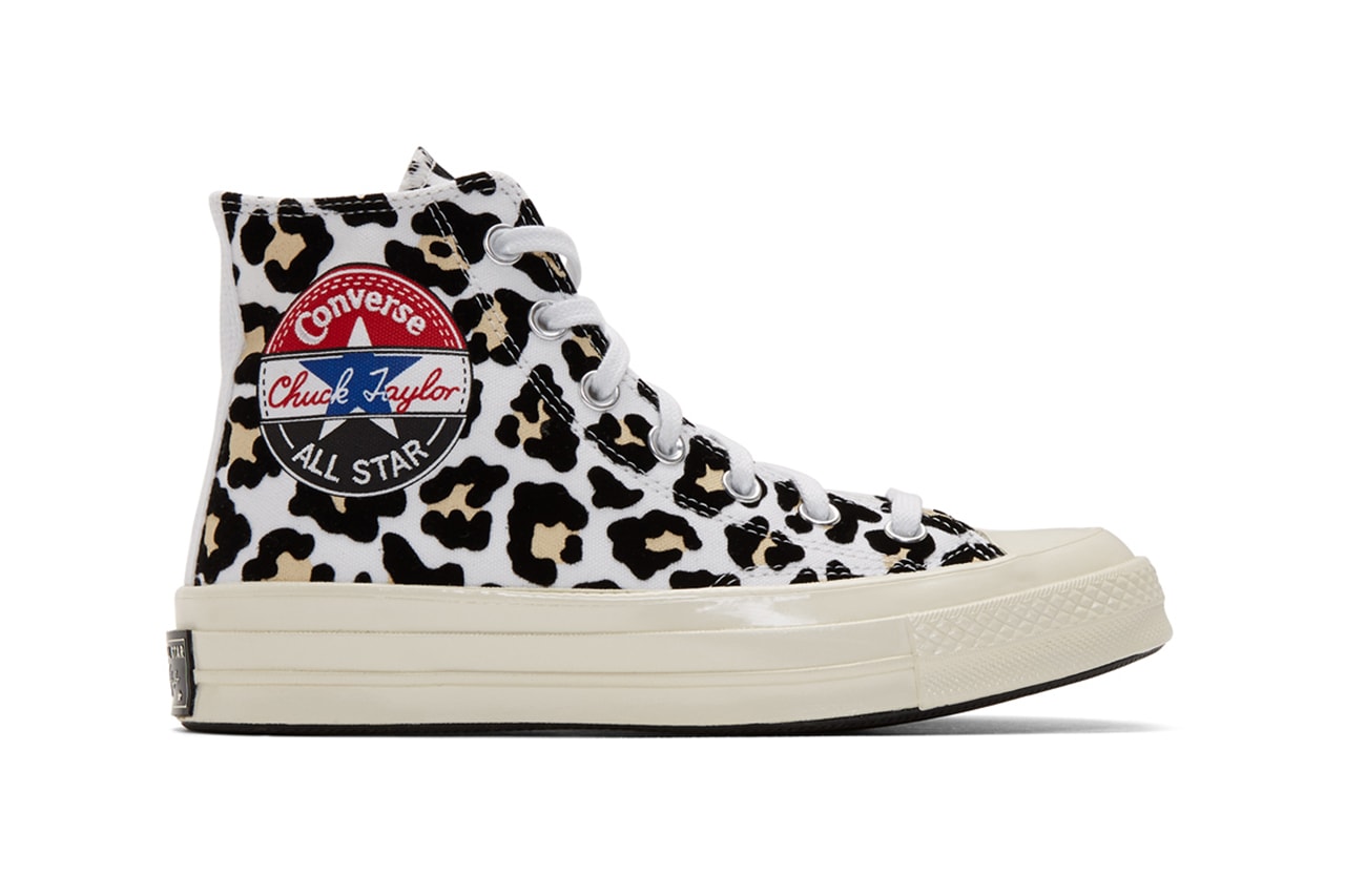 Converse Chuck 70 Hi Logo Play All Star taylor logo leopard sneakers shoes footwear kicks runners trainers basketball red white blue canvas Black Desert ore fall winter 2019 retro