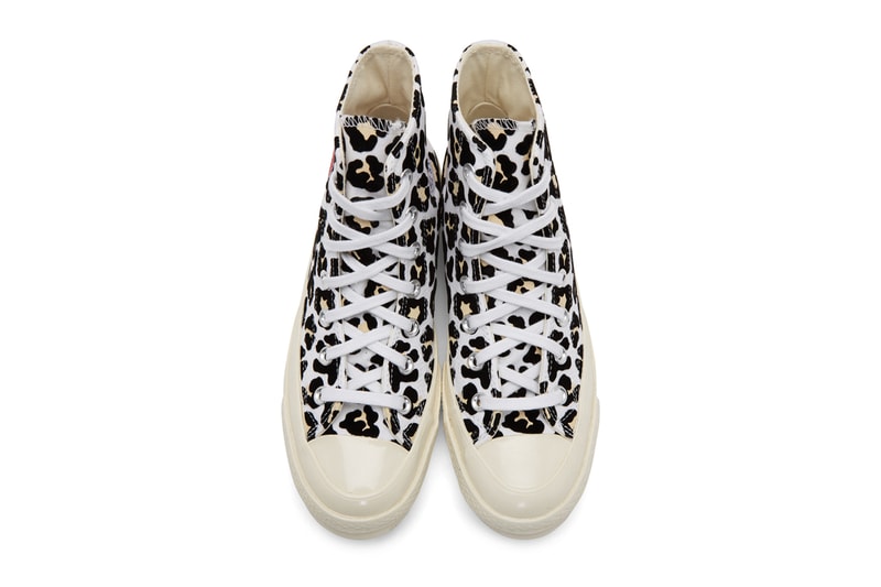 Converse Chuck 70 Hi Logo Play All Star taylor logo leopard sneakers shoes footwear kicks runners trainers basketball red white blue canvas Black Desert ore fall winter 2019 retro