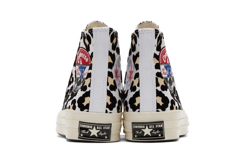 Converse Chuck 70 Hi Logo Play All Star taylor logo leopard sneakers shoes footwear kicks runners trainers basketball red white blue canvas Black Desert ore fall winter 2019 retro