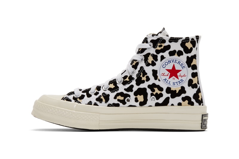 Converse Chuck 70 Hi Logo Play All Star taylor logo leopard sneakers shoes footwear kicks runners trainers basketball red white blue canvas Black Desert ore fall winter 2019 retro