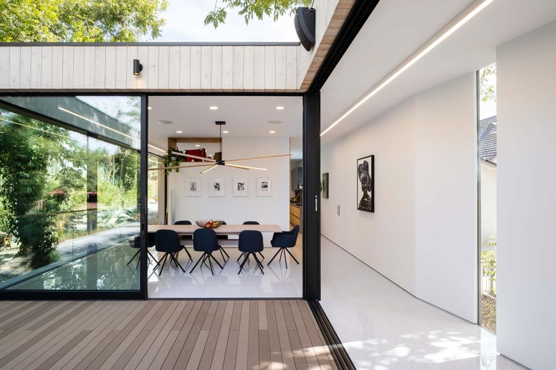 dan brunn architecture bride house los angeles hancock park built over brook stream 