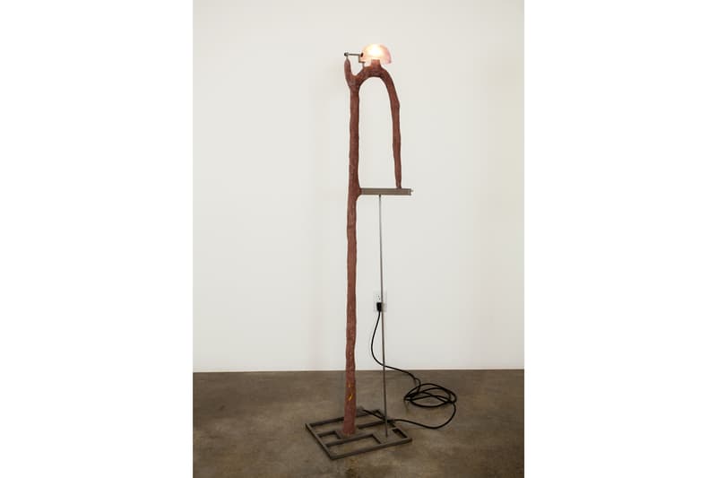 David Lynch "Squeaky Flies in the Mud" Exhibition Sperone Westwater Multimedia Paintings Lamp Sculptures Furniture Watercolors