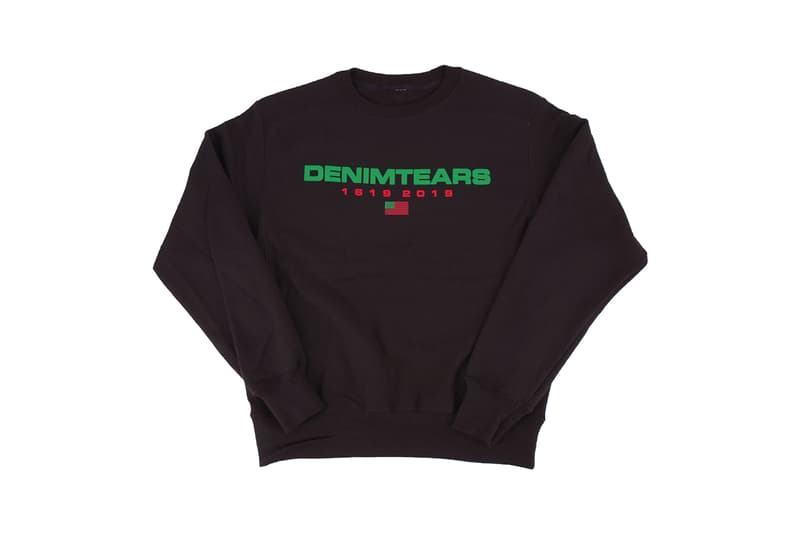 Denim Tears Drop Three Collection Release Information Tremaine Emory Enslavement Commentary Sweatshirts Sweatpants Hoodies Graphics Embroidery Floral Designs Trucker Hats T-Shirts