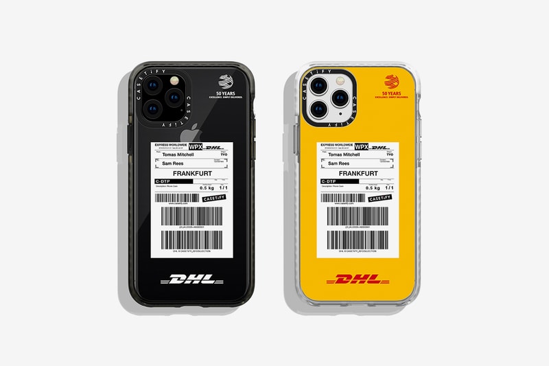 DHL CASETiFY 50th Anniversary Collection Release Drop 2 Info Bags T shirt Apple Iphone Airpods Charger Watch Yellow Red