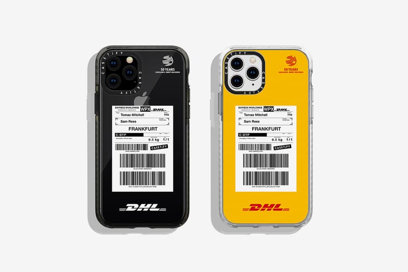 DHL CASETiFY 50th Anniversary Collection Release Drop 2 Info Bags T shirt Apple Iphone Airpods Charger Watch Yellow Red