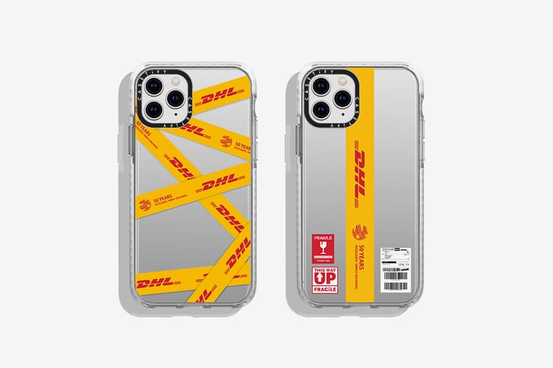 DHL CASETiFY 50th Anniversary Collection Release Drop 2 Info Bags T shirt Apple Iphone Airpods Charger Watch Yellow Red