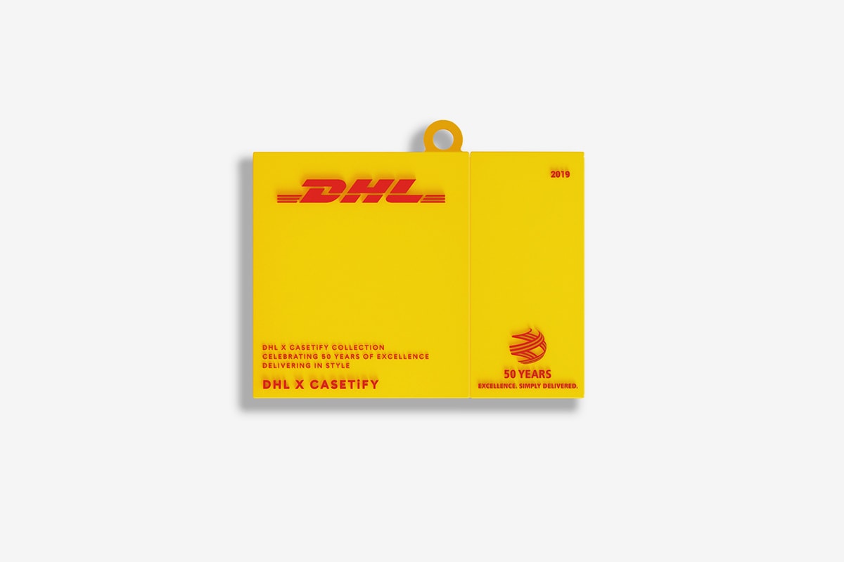 DHL CASETiFY 50th Anniversary Collection Release Drop 2 Info Bags T shirt Apple Iphone Airpods Charger Watch Yellow Red