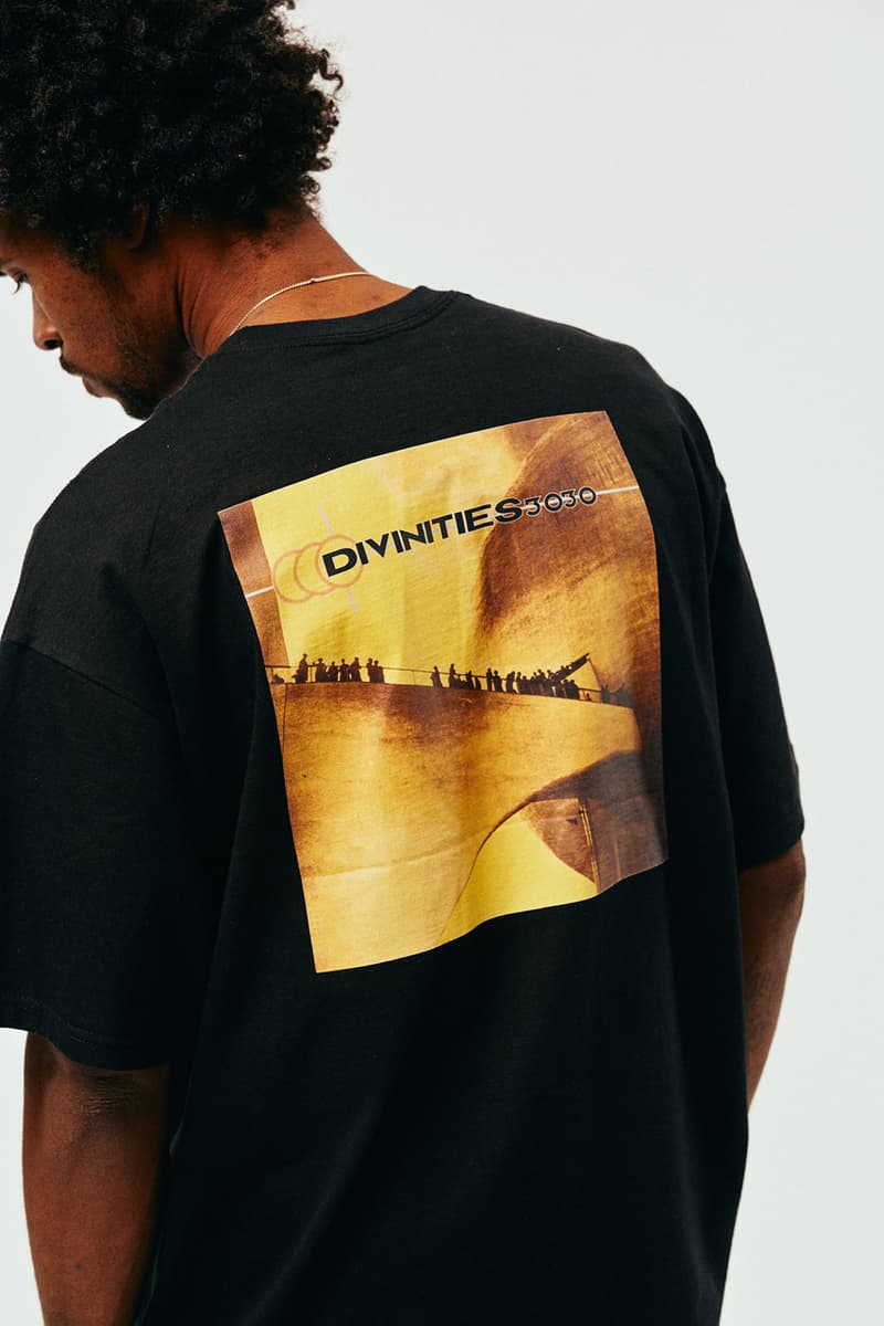 DIVINITIES Winter 2019 Lookbook Collection Info T-shirts Hoodies Long Sleeves Rings Pullovers Sterling Silver Rings Ocean's Thirteen Darkwing Duck Deltron 3030 Bill Evan 'Waltz for Debby'