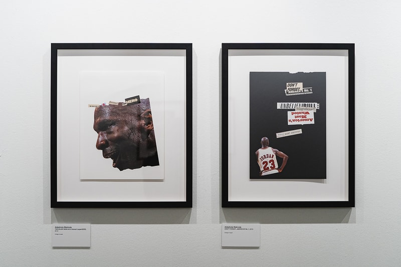 Easy Otabor Anthony Gallery Michael Jordan Show exhibition air jordan 11 bred retro release limited edition merch opening party installation chicago contemporary mixed media