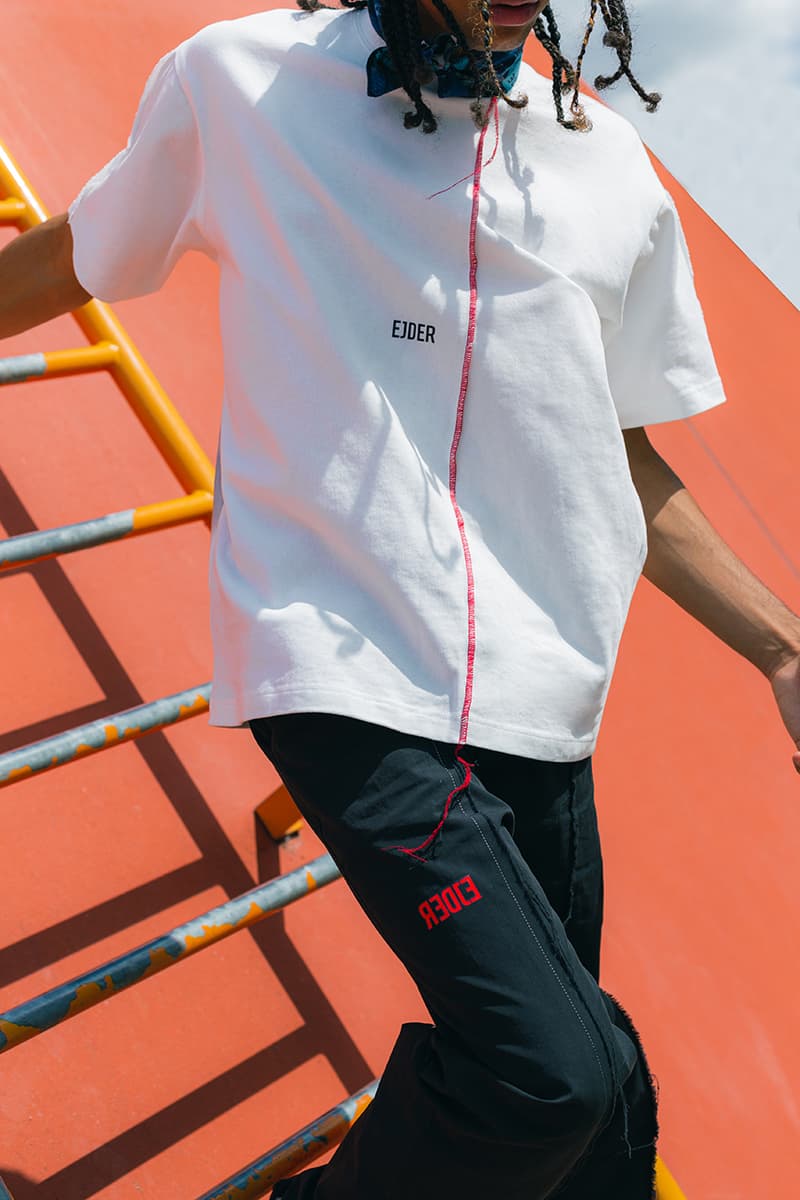 EJDER "A NAIL THAT STICKS OUT GETS HAMMERED" Collection Lookbook First Ever Release Cut-and-Sew Imagery Kojey Radical Video London Based Streetwear Imprint Retailer