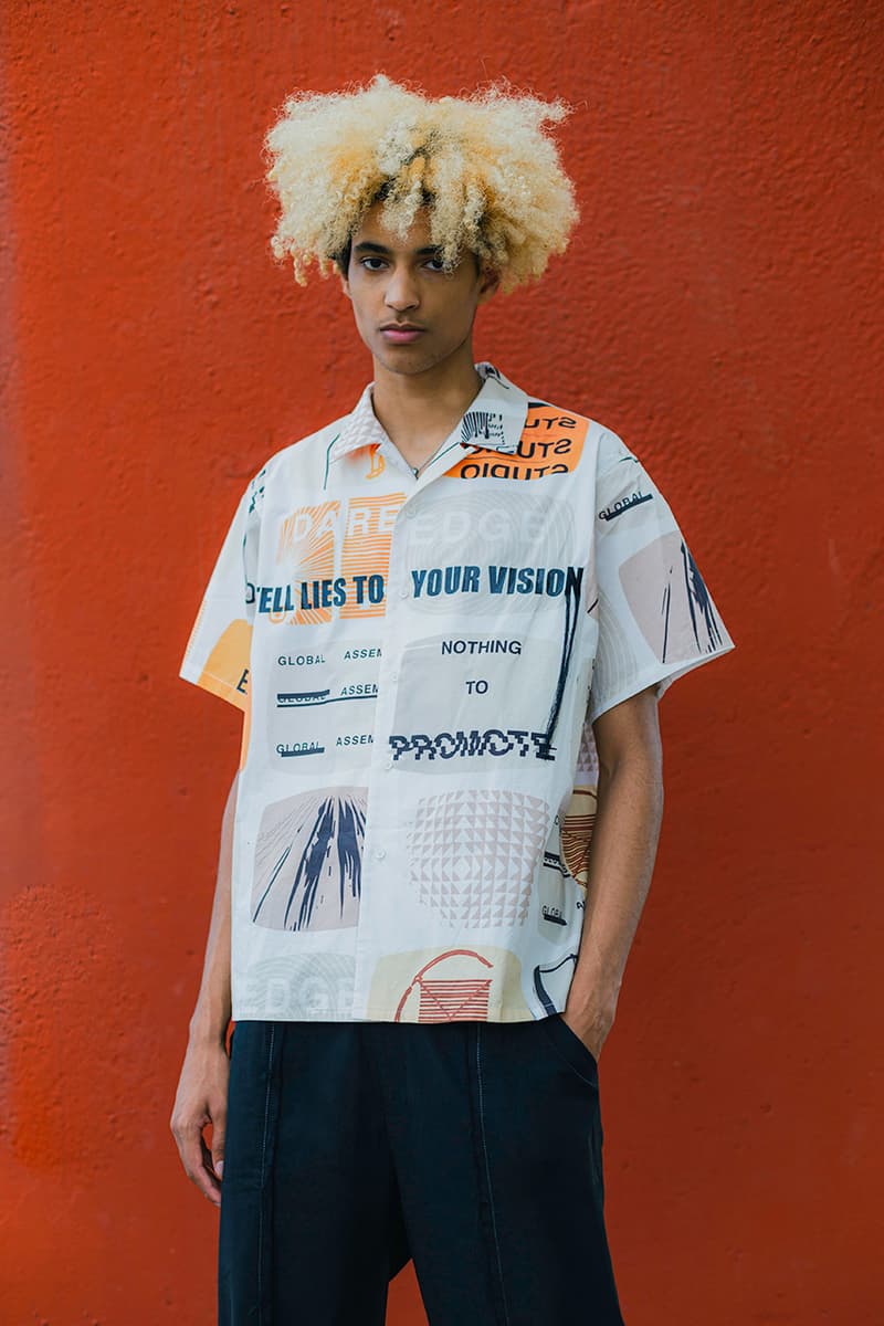 EJDER "A NAIL THAT STICKS OUT GETS HAMMERED" Collection Lookbook First Ever Release Cut-and-Sew Imagery Kojey Radical Video London Based Streetwear Imprint Retailer