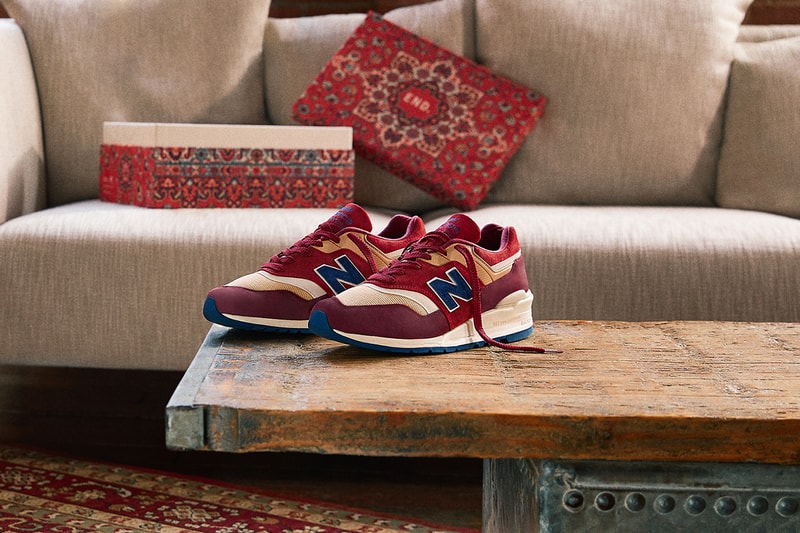 END. Clothing x New Balance M997 "Persian Rug" First Look Editorial Photo Shoot Footwear Sneaker Dad Shoe Colorful Embroidery Limited Edition Collaboration How to Cop Purchase Sign Up Suede Leather Mesh USA 