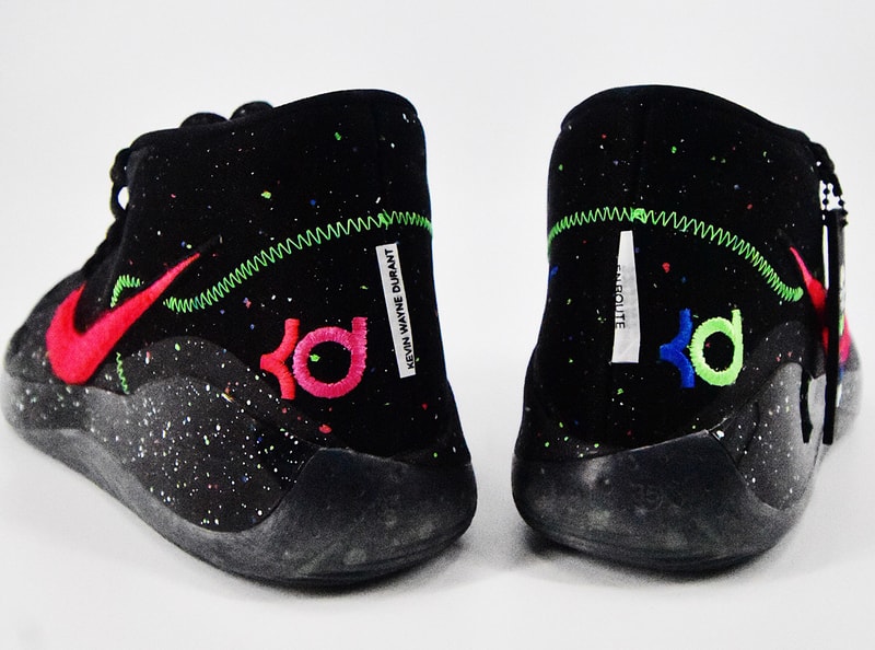 enspire nike kd 12 white black red blue green speckled kevin durant devonte young friends release date info photos price