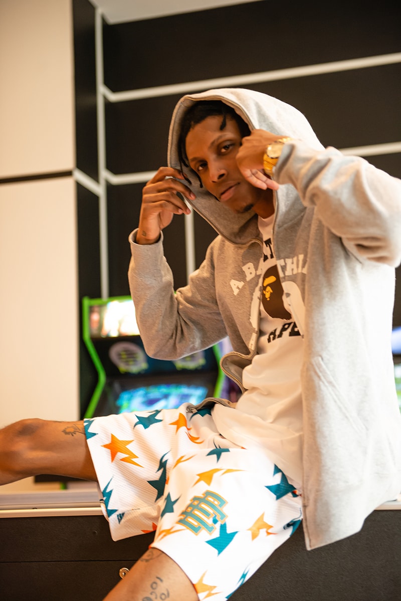 Eric Emanuel and BAPE Basketball Shorts Miami