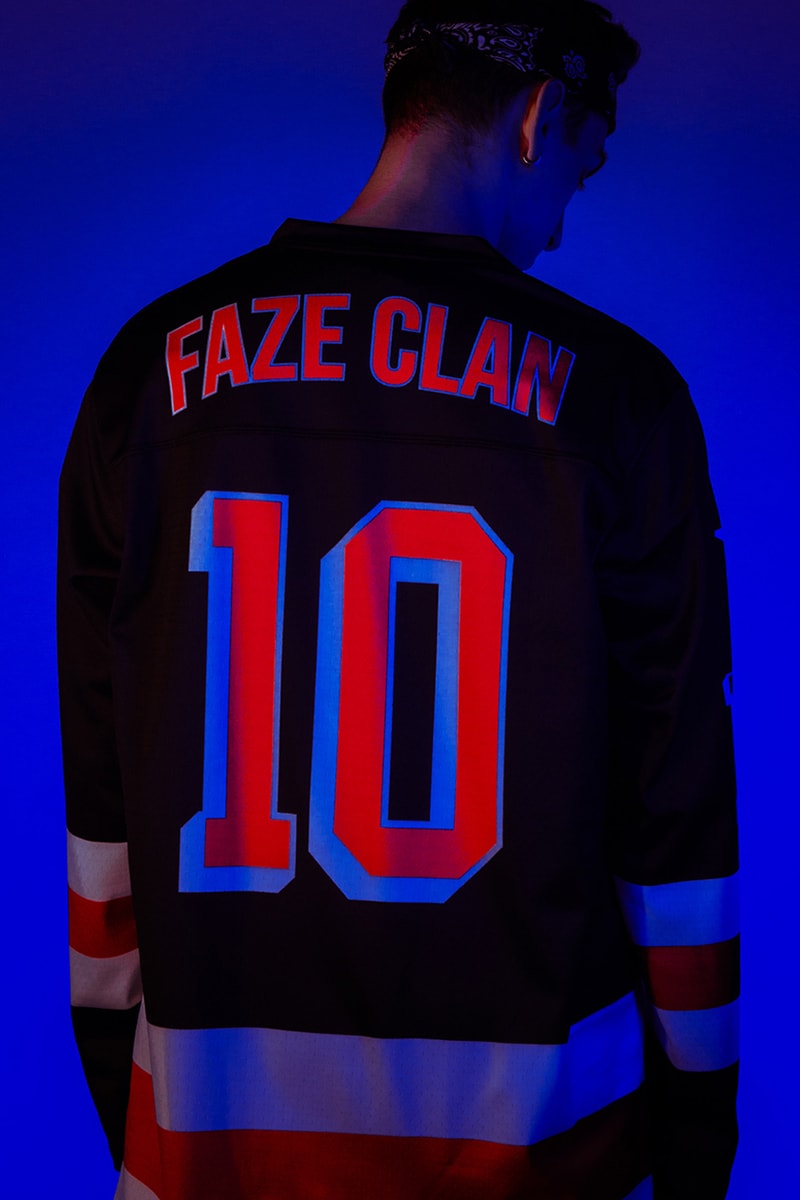 FaZe Clan Champion Capsule Collection Lookbook esports gaming sportswear jerseys Replays player montreal