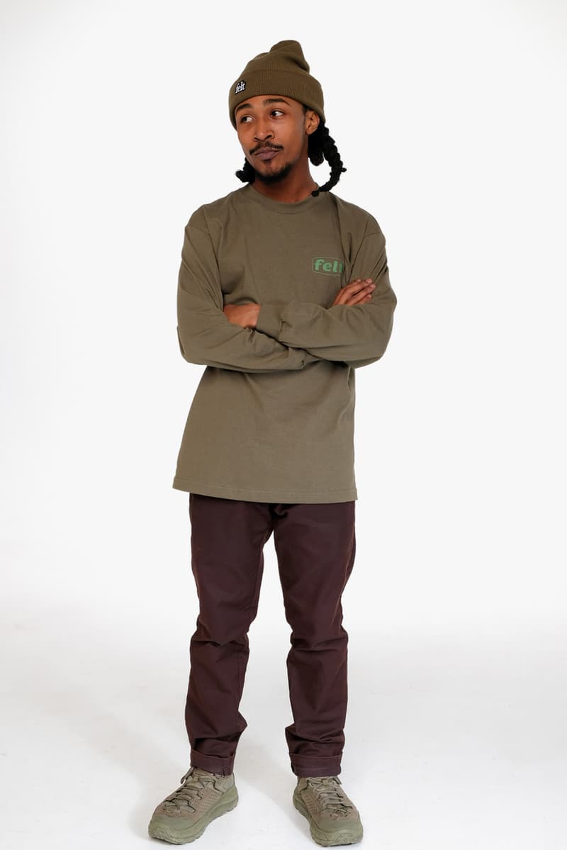 FELT Fall/Winter 2019 Lookbook Collection Info Hoodies Down Puffer Jackets Long sleeves T-shirts New Era 59FIFTY Butterfly Embroidery Sphinx "M.E.G"