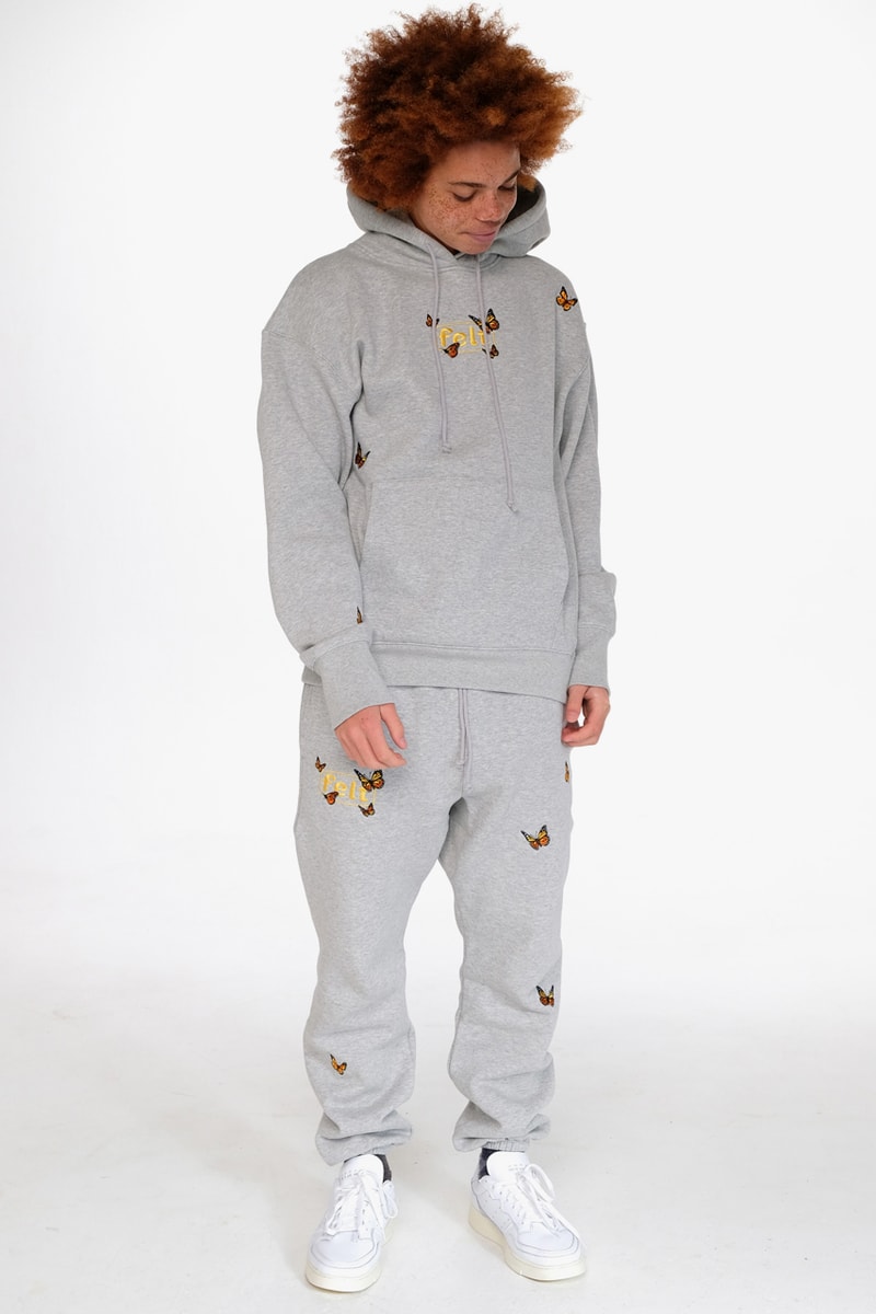 FELT Fall/Winter 2019 Lookbook Collection Info Hoodies Down Puffer Jackets Long sleeves T-shirts New Era 59FIFTY Butterfly Embroidery Sphinx "M.E.G" 