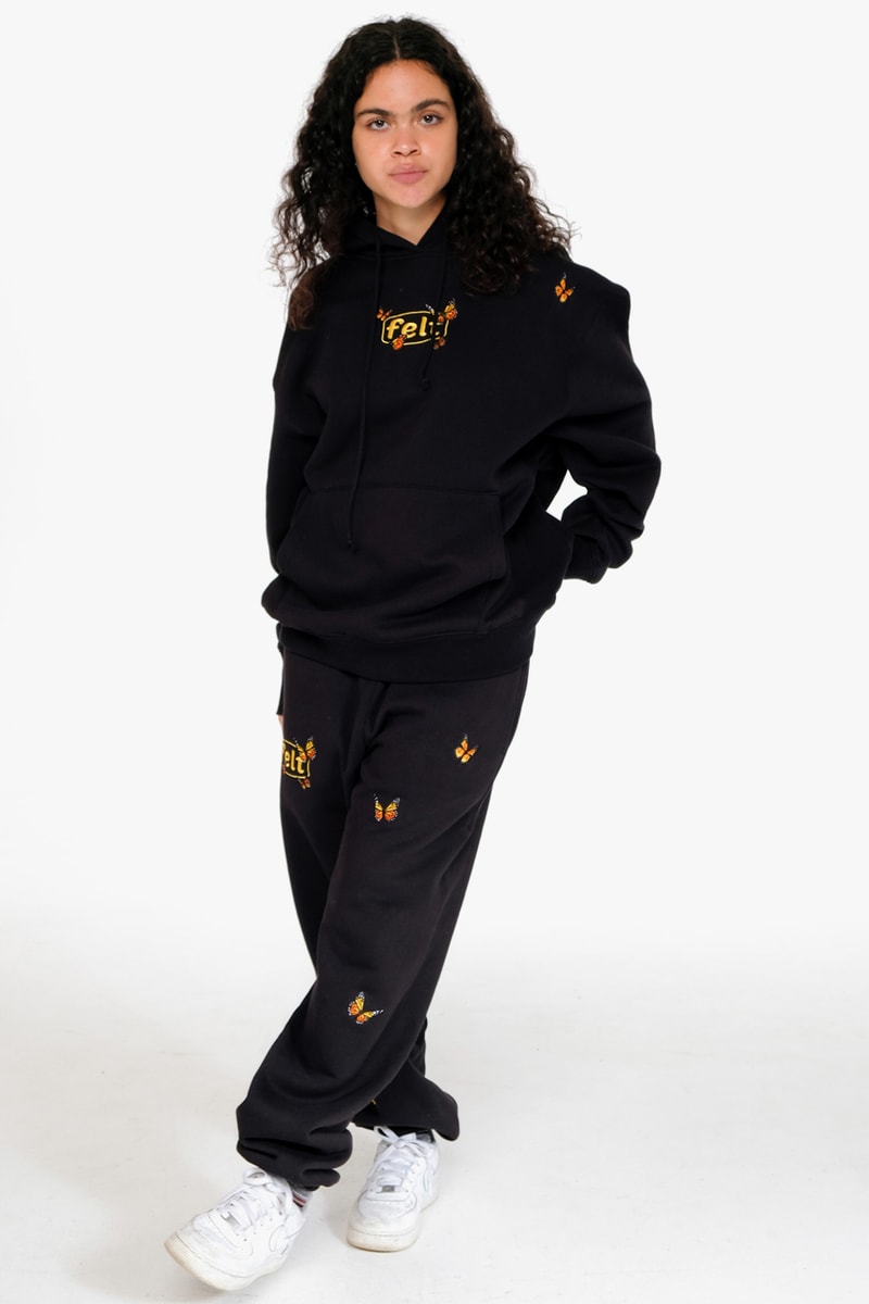 FELT Fall/Winter 2019 Lookbook Collection Info Hoodies Down Puffer Jackets Long sleeves T-shirts New Era 59FIFTY Butterfly Embroidery Sphinx "M.E.G" 