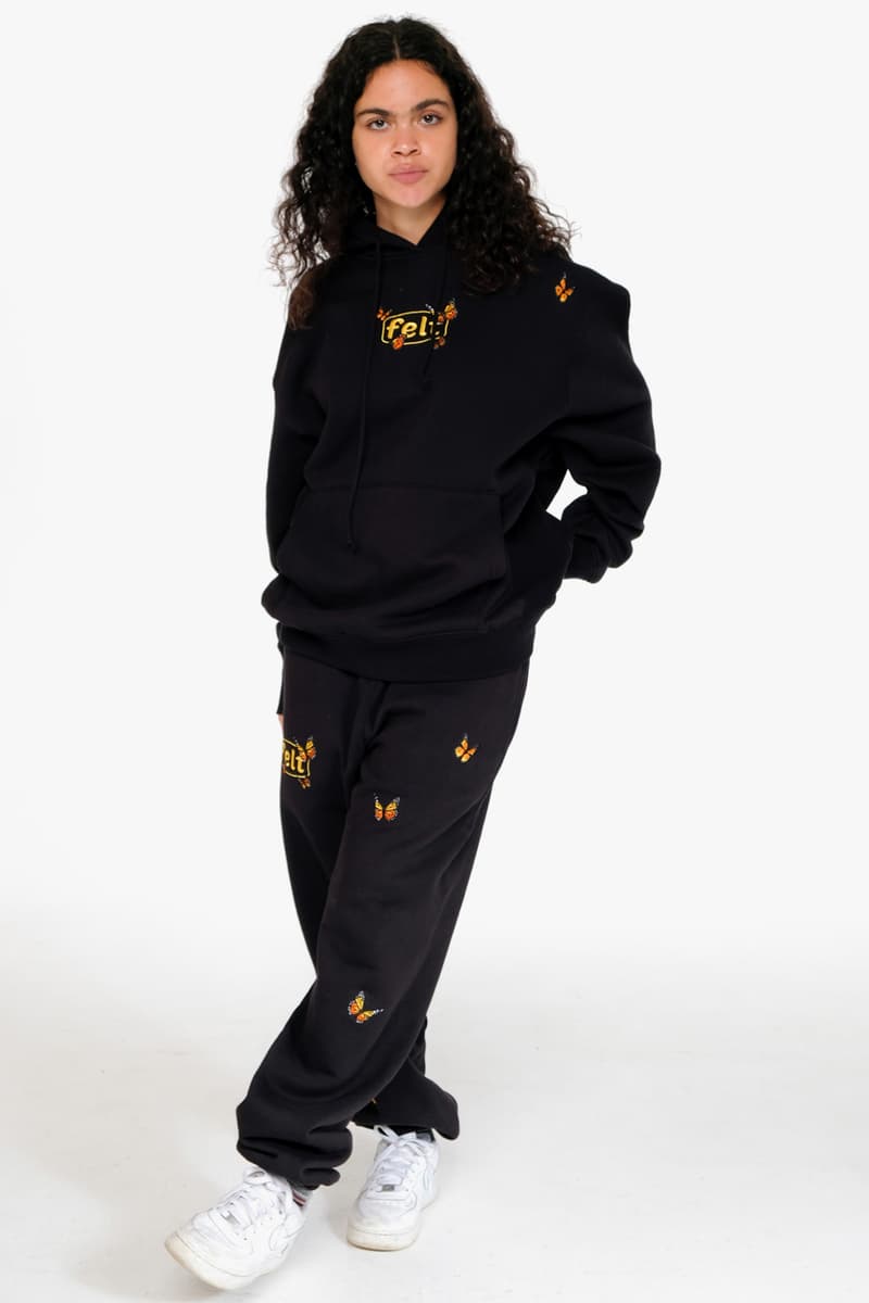 FELT Fall/Winter 2019 Lookbook Collection Info Hoodies Down Puffer Jackets Long sleeves T-shirts New Era 59FIFTY Butterfly Embroidery Sphinx "M.E.G"