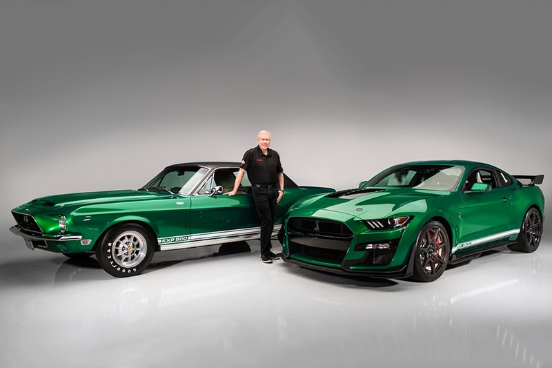 2020 ford mustang shelby gt500 1968 green hornet auction barrett jackson 1 million usd charity 