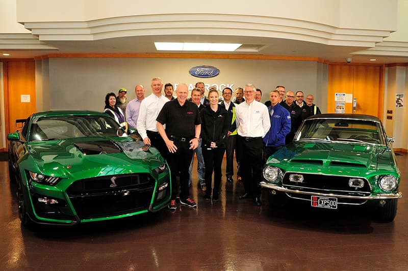 2020 ford mustang shelby gt500 1968 green hornet auction barrett jackson 1 million usd charity