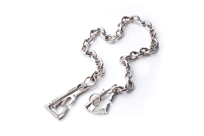 Fortune W W D Military Inspired Fall Winter 2019 Jewelry collection War is Hell Heaven Can Wait 13 Lucky Monkey ring necklace bangle peace rifle collection accessories silver bangle