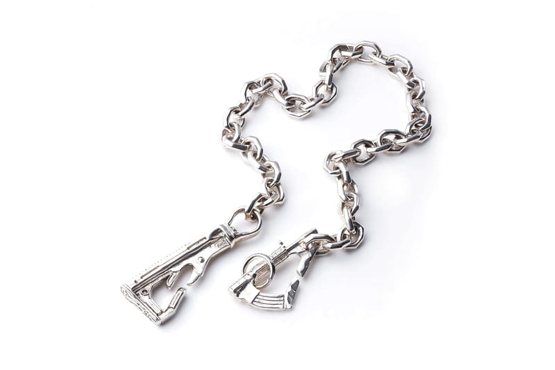 Fortune W W D Military Inspired Fall Winter 2019 Jewelry collection War is Hell Heaven Can Wait 13 Lucky Monkey ring necklace bangle peace rifle collection accessories silver bangle
