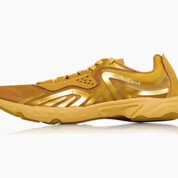 Acne Studios Buzz Mesh Low-Top Sneakers "Gold"