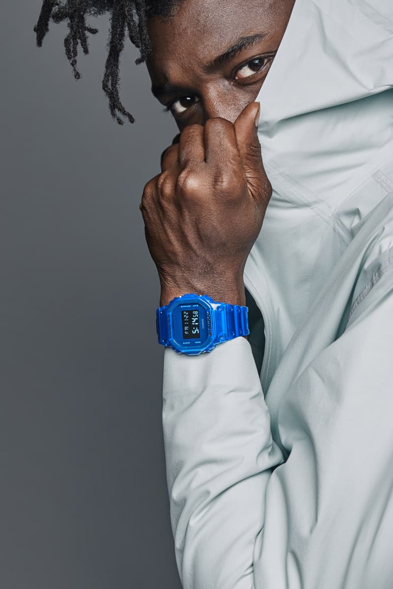 G-SHOCK Fall 2019 Skeleton Series Three Colorways shock resistance water resistance up to 200M a new stopwatch multi-functioning alarm a countdown timer EL backlight Flash Alert one-tone chromatic color casing and band in transparent jelly style nostalgia technology